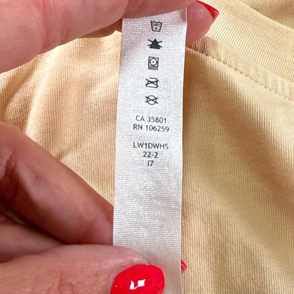 Lululemon Cotton Wrap-Front T-Shirt Dress Prosecco Beige Size‎ 4